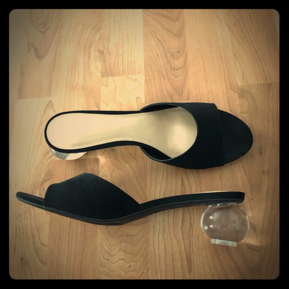 NEW BAR III BLACK HEELS, SIZE 11